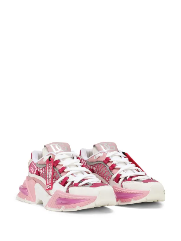 パンプス DOLCE  GABBANA Women Shoes CG0805A103780405 Pink Nylon Airmaster sneakers with DG logo in Pink for Girls