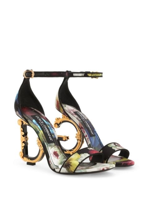 105mm DG Baroque-heel sandals