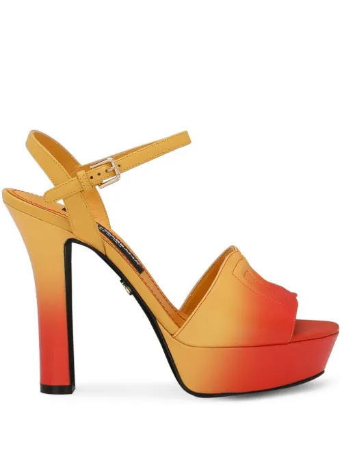 Sandales en cuir à plateforme 85 mm - Dolce & Gabbana - Modalova