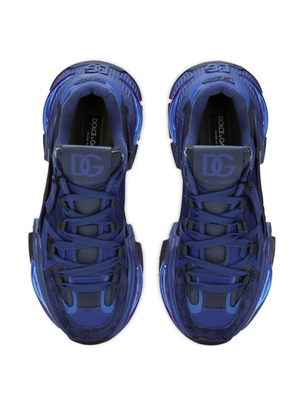 Shop Dolce & Gabbana Air Master Panelled Sneakers In Blue