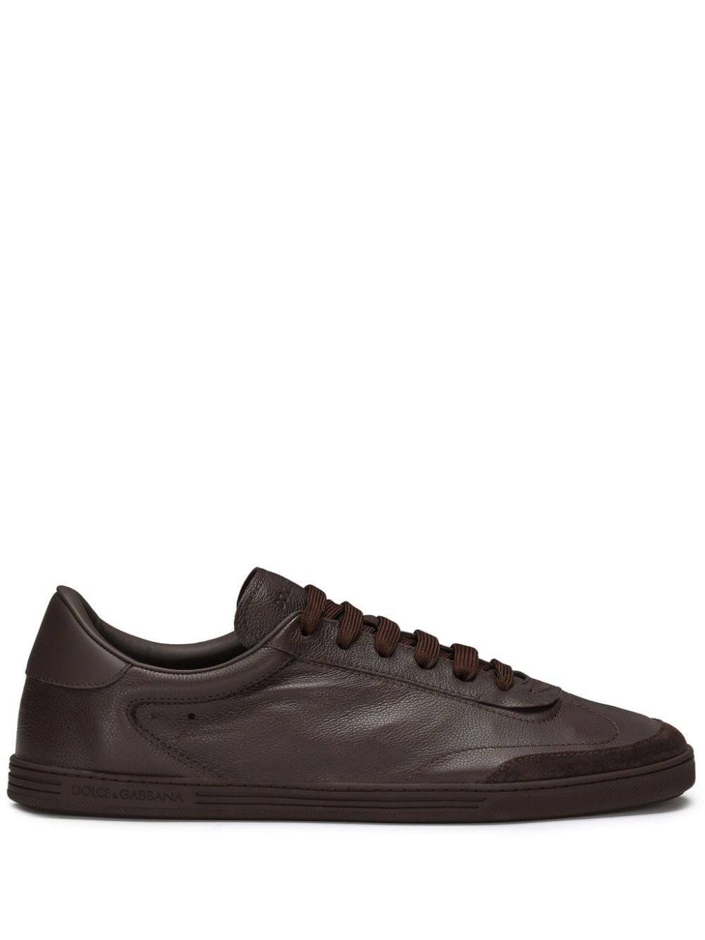 Dolce & Gabbana Saint Tropez leather sneakers Brown