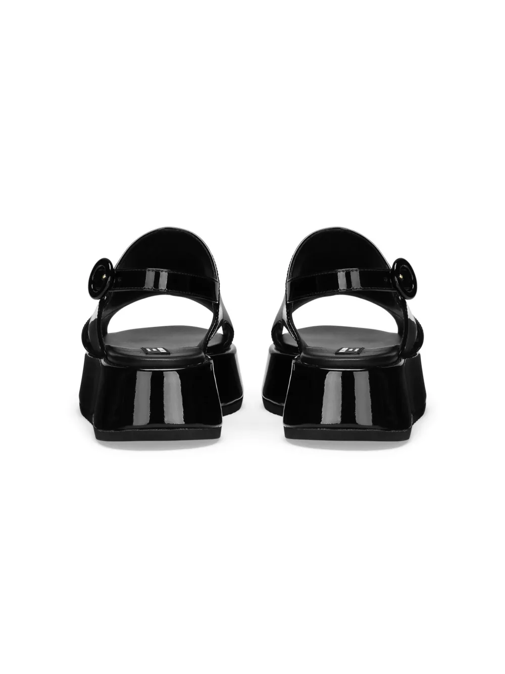 Dolce & Gabbana Dg Patent-leather Sandals In Black