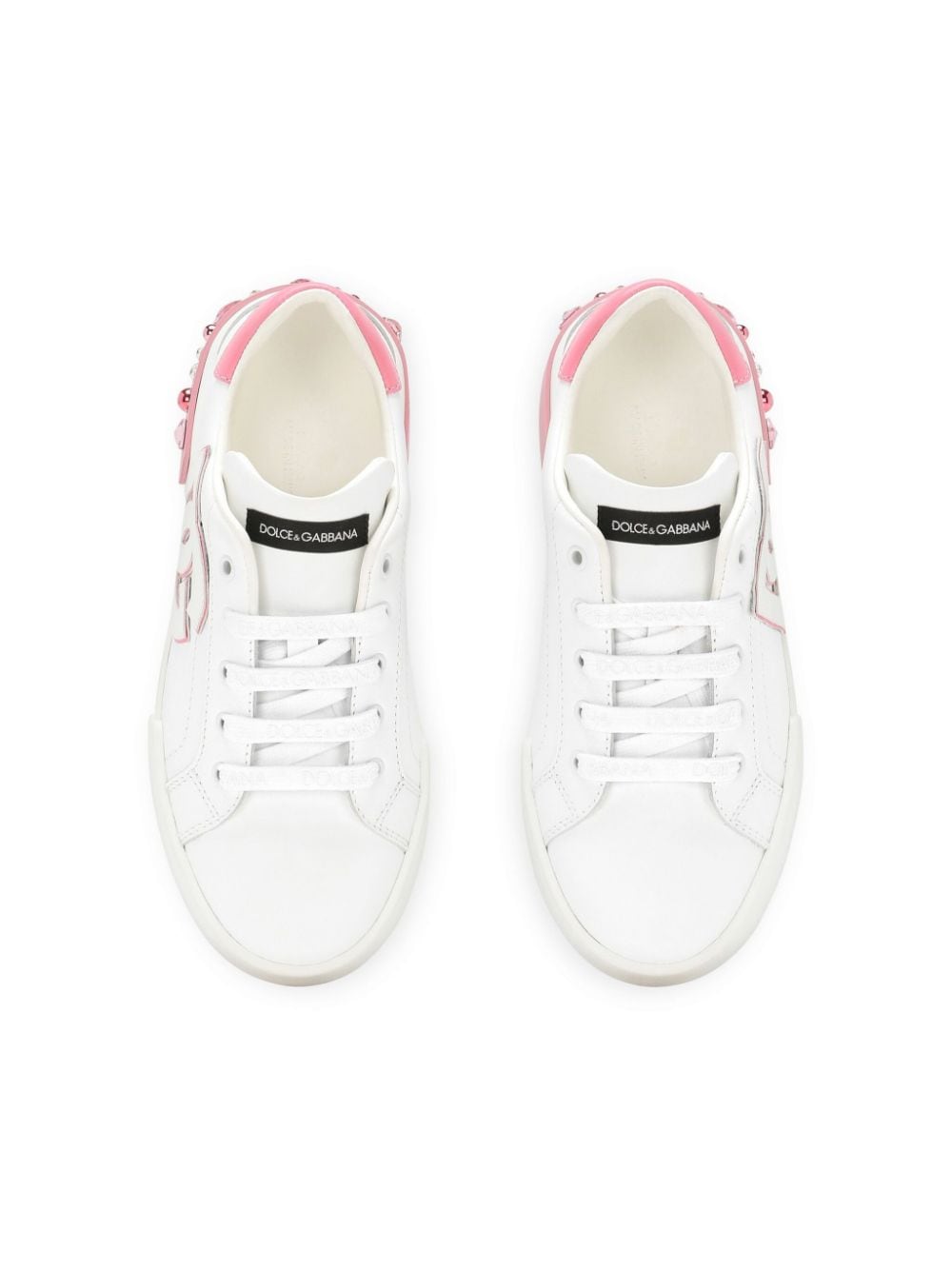 Shop Dolce & Gabbana Logo-patch Lace-up Sneakers In White