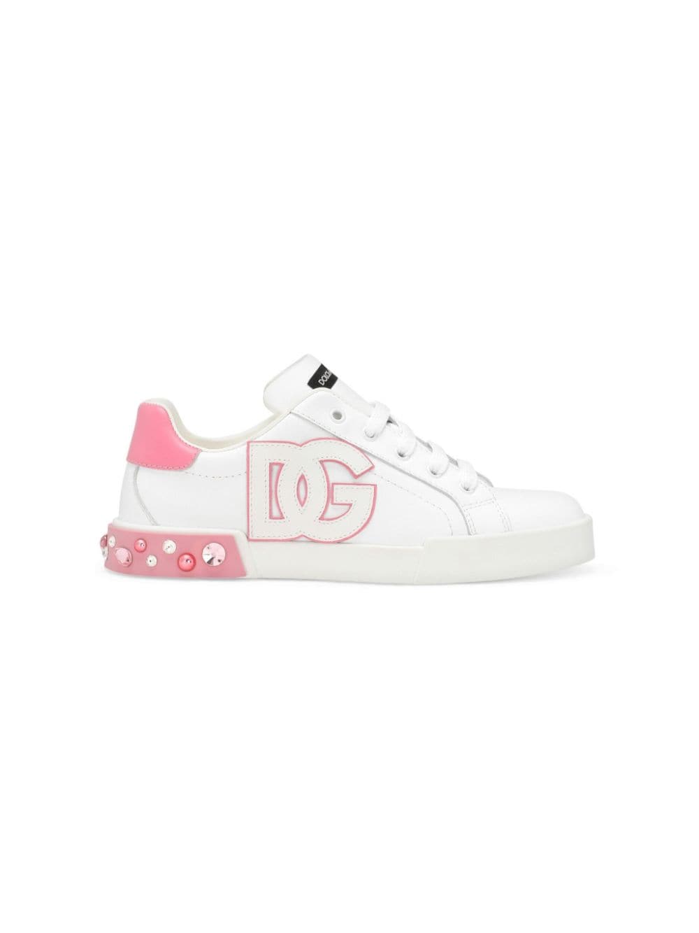 Image 2 of Dolce & Gabbana Kids logo-patch lace-up sneakers