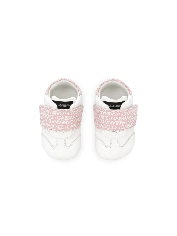 Dolce Gabbana Kids logo print touch strap Sneakers White FARFETCH CA