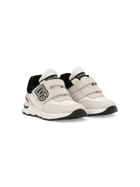 Dolce & Gabbana Kids DG-appliqué touch-strap sneakers