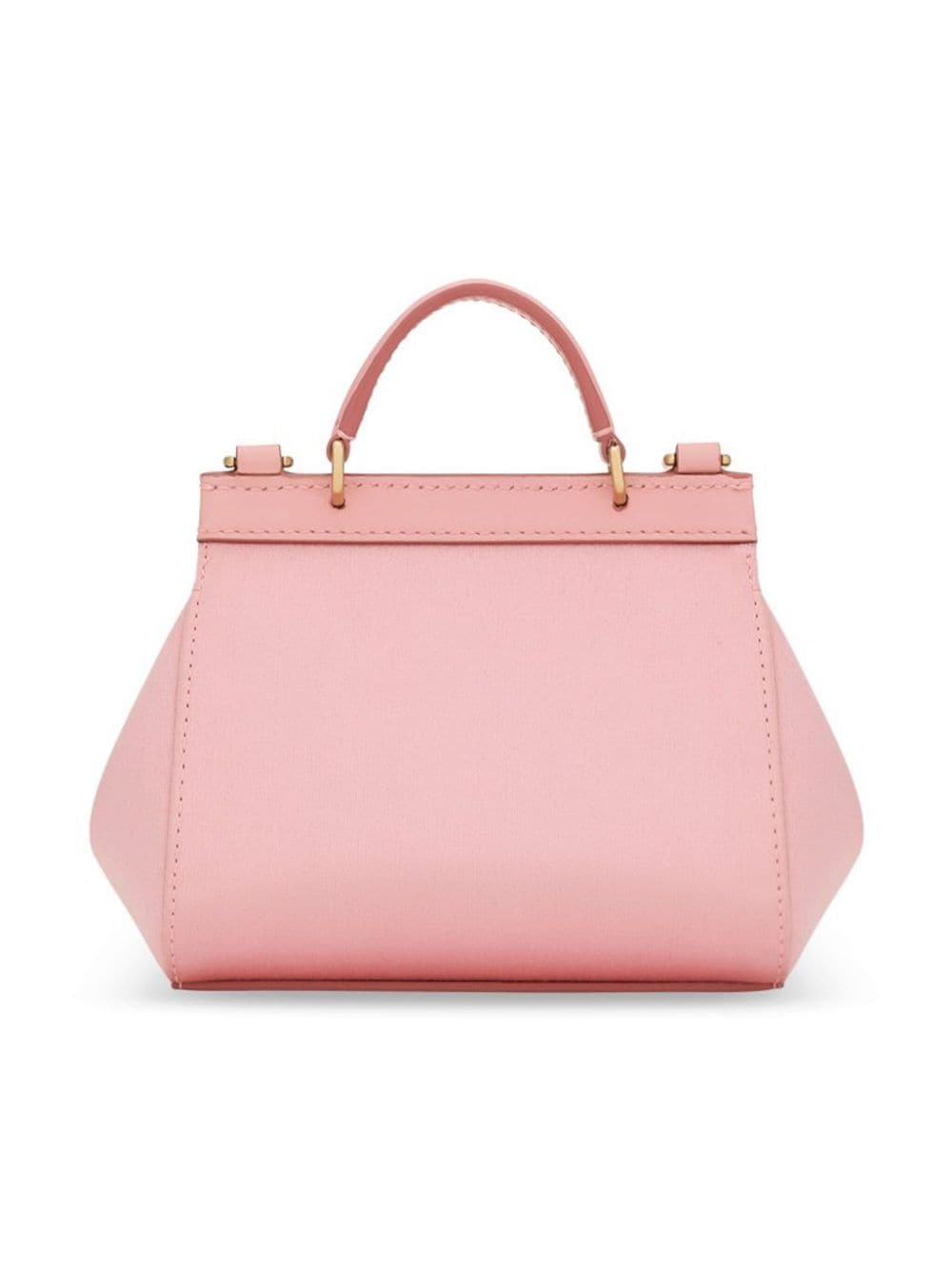 Shop Dolce & Gabbana Mini Sicily Leather Handbag In Pink