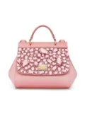 Dolce & Gabbana Kids mini Sicily leather handbag - Pink