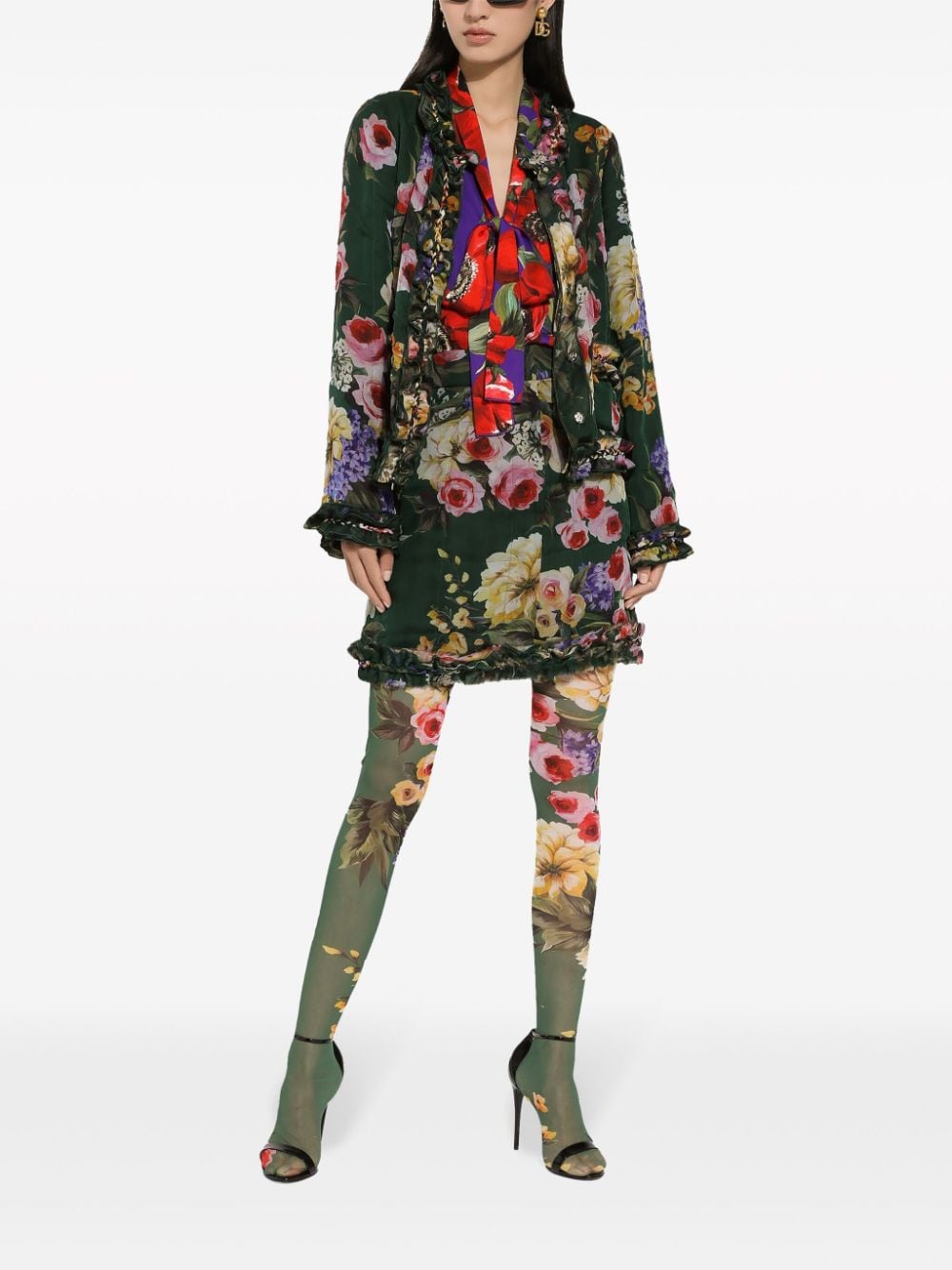 Dolce & Gabbana Jack met bloemenprint - Groen
