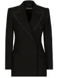 Dolce & Gabbana twill double-breasted blazer - Black