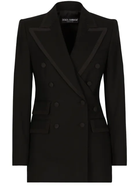 Dolce & Gabbana twill double-breasted blazer