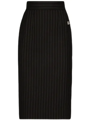 【関税＆送料込み】Dolce & Gabbana Gabardine Pencil Skirt Denim pencil skirt in blue - Dolce Gabbana | Mytheresa