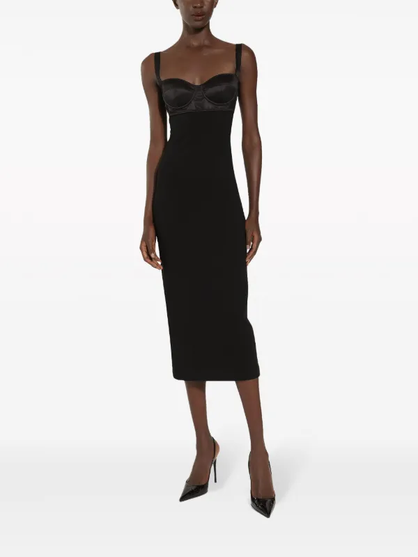 strapless formal dress with neck scarf Sleeveless Midi Dress main image 1