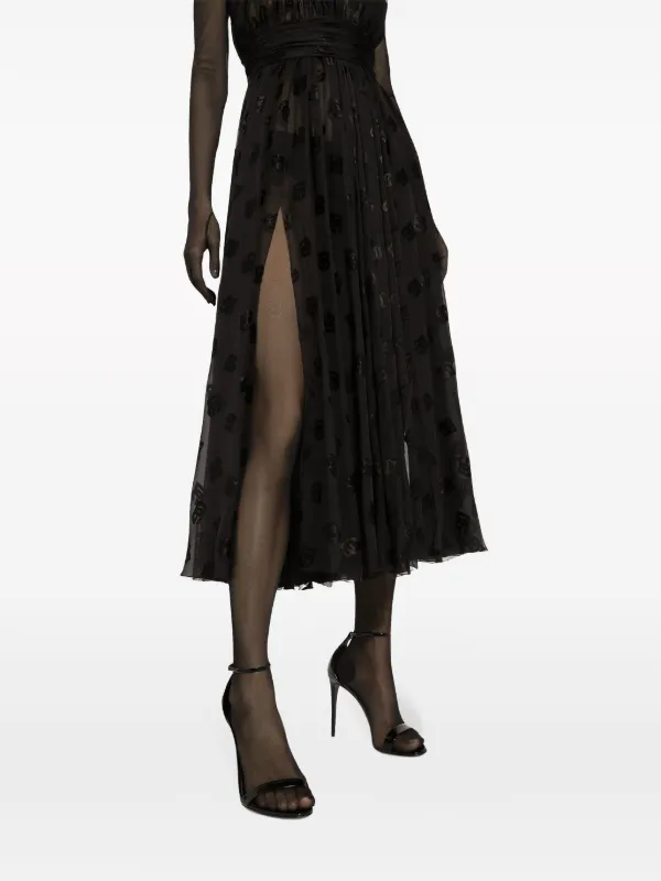 Dolce & Gabbana プリント ドレス ブラック Dolce & Gabbana DGプリント ドレス | ブラック | FARFETCH JP