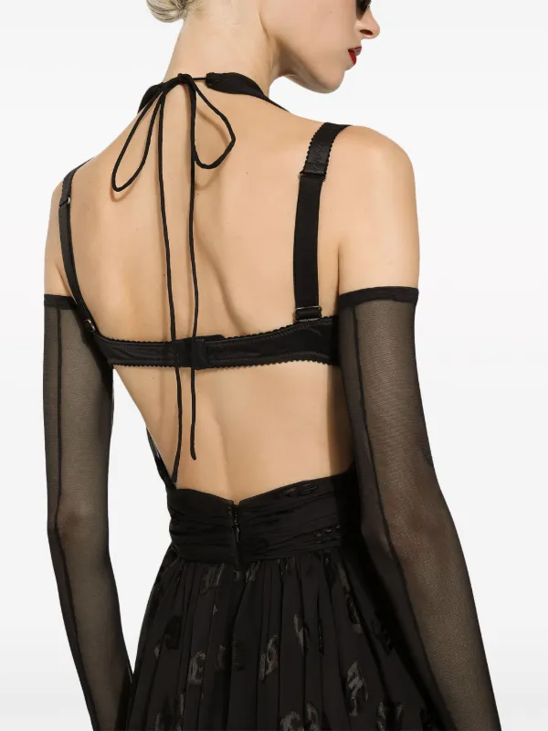 Dolce & Gabbana プリント ドレス ブラック Dolce & Gabbana DGプリント ドレス | ブラック | FARFETCH JP