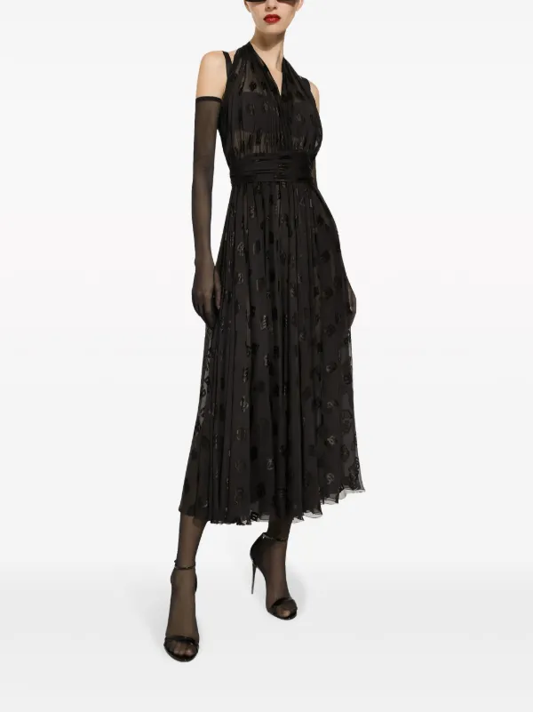Dolce & Gabbana プリント ドレス ブラック Dolce & Gabbana DGプリント ドレス | ブラック | FARFETCH JP