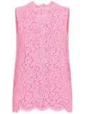 Dolce & Gabbana cordonetto-lace top - Pink