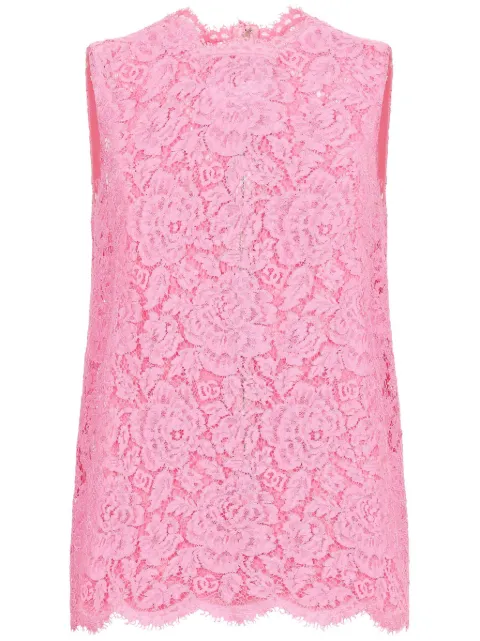 Dolce & Gabbana top de encaje cordonetto