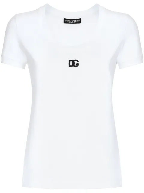 Dolce & Gabbana playera con logo bordado 