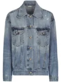 Dolce & Gabbana logo-patch cotton denim jacket - Blue
