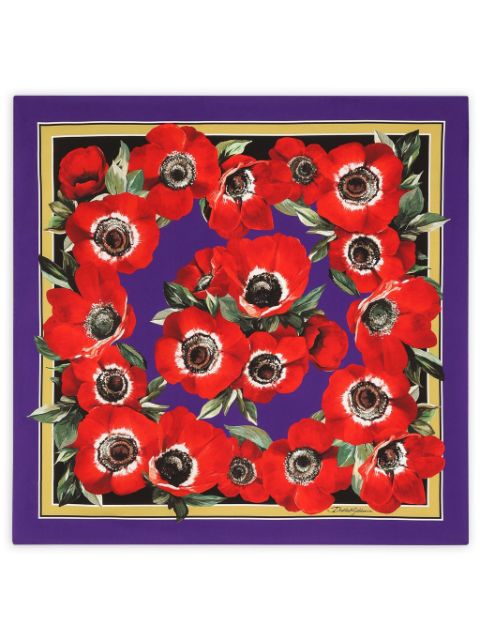 Dolce & Gabbana floral-print silk scarf Women