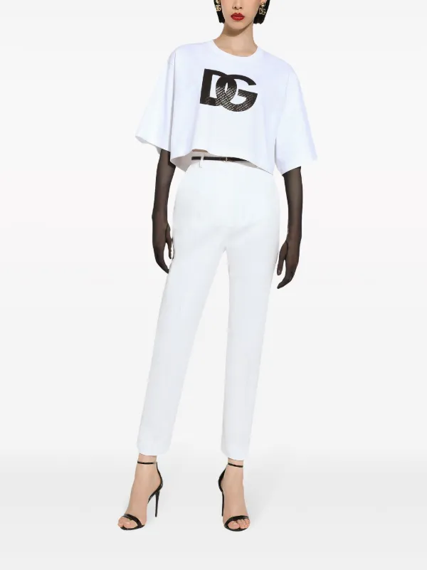 【DOLCE&GABBANA】 ハイウエスト パンツ Dolce & Gabbana ハイウエスト パンツ | ホワイト | FARFETCH JP