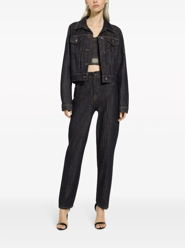 Dolce & Gabbana high-rise Straight Jeans | Black | FARFETCH