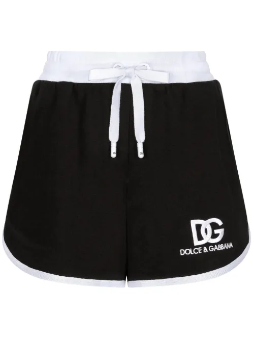 Short à logo brodé - Dolce & Gabbana - Modalova