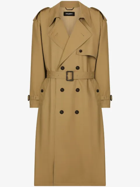 Dolce & Gabbana belted double-breasted coat