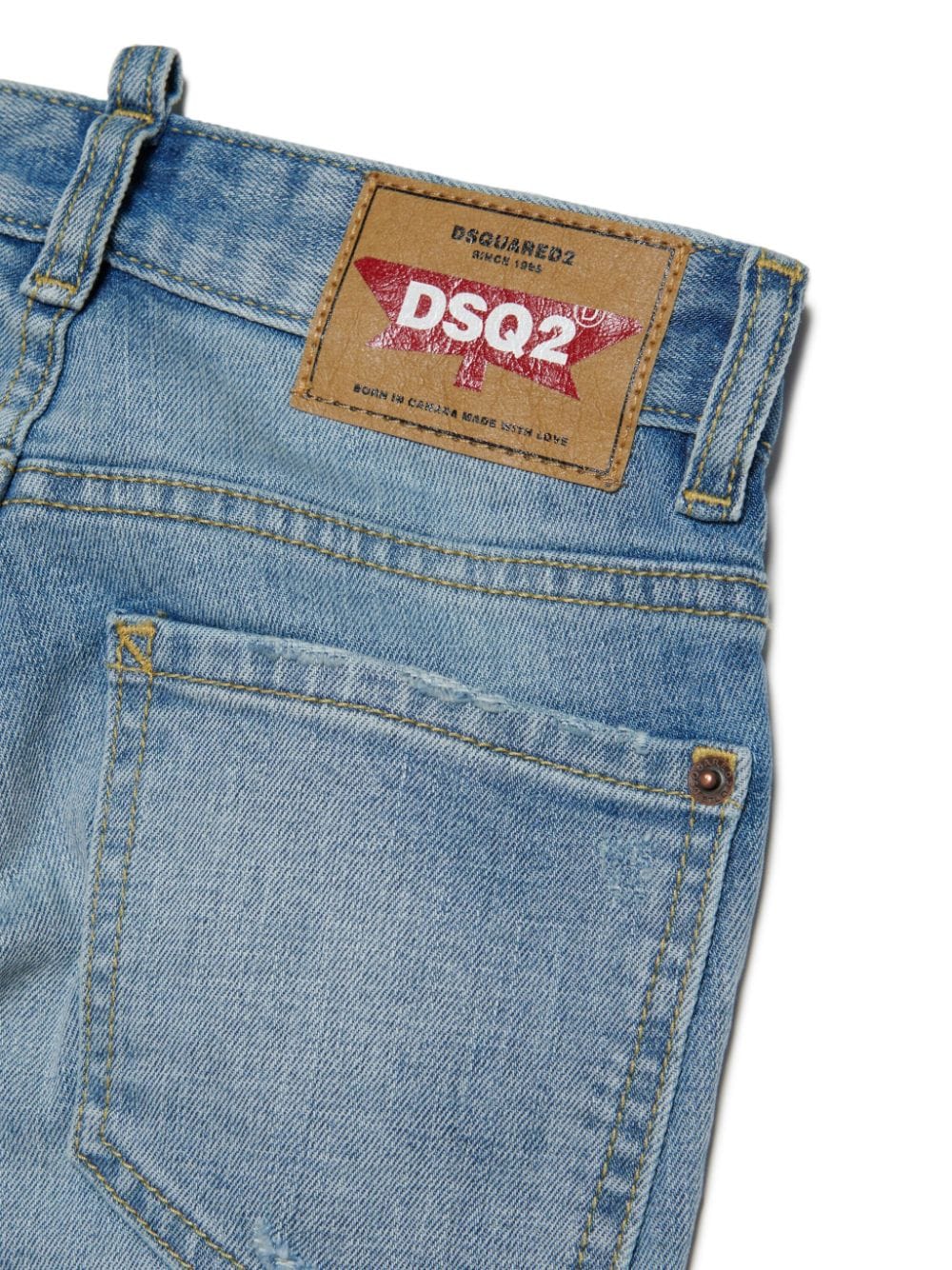 Dsquared2 Kids Cool Guy straight jeans Blauw