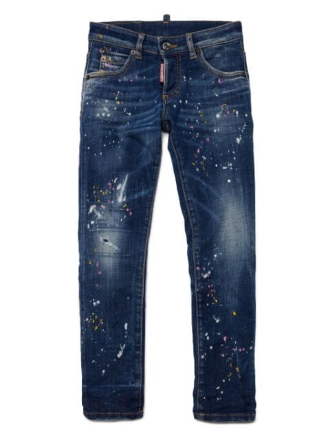 Dsquared2 Kids Clement paint-splatter jeans
