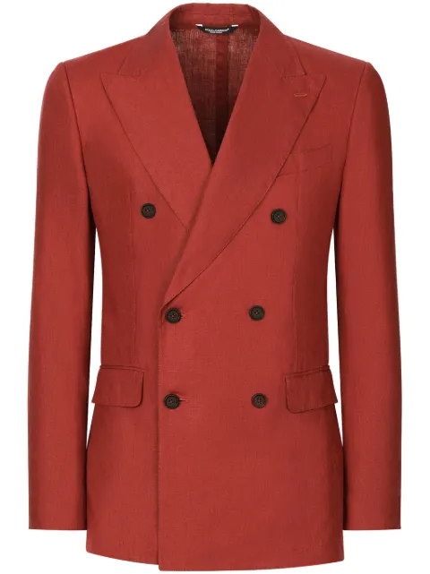 Dolce & Gabbana double-breasted linen blazer