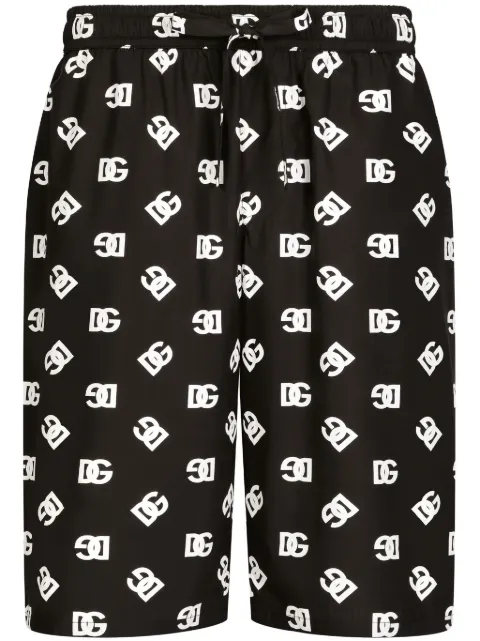 Dolce & Gabbana Bermuda com estampa monogramada