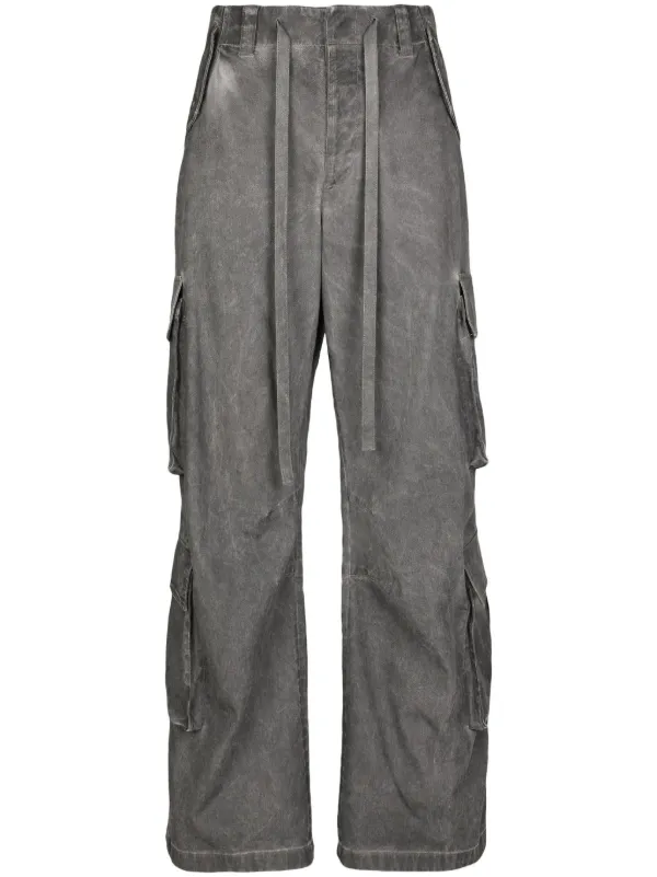 【関税＆送料込み】Dolce & Gabbana Grey Flared Pants With H Dolce & Gabbana SS 2002 grey lace-up jeans – Velvet Archive