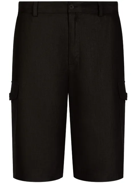 Dolce & Gabbana linen Bermuda shorts