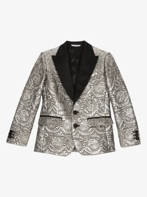 Dolce & Gabbana Kids metallic jacquard blazer