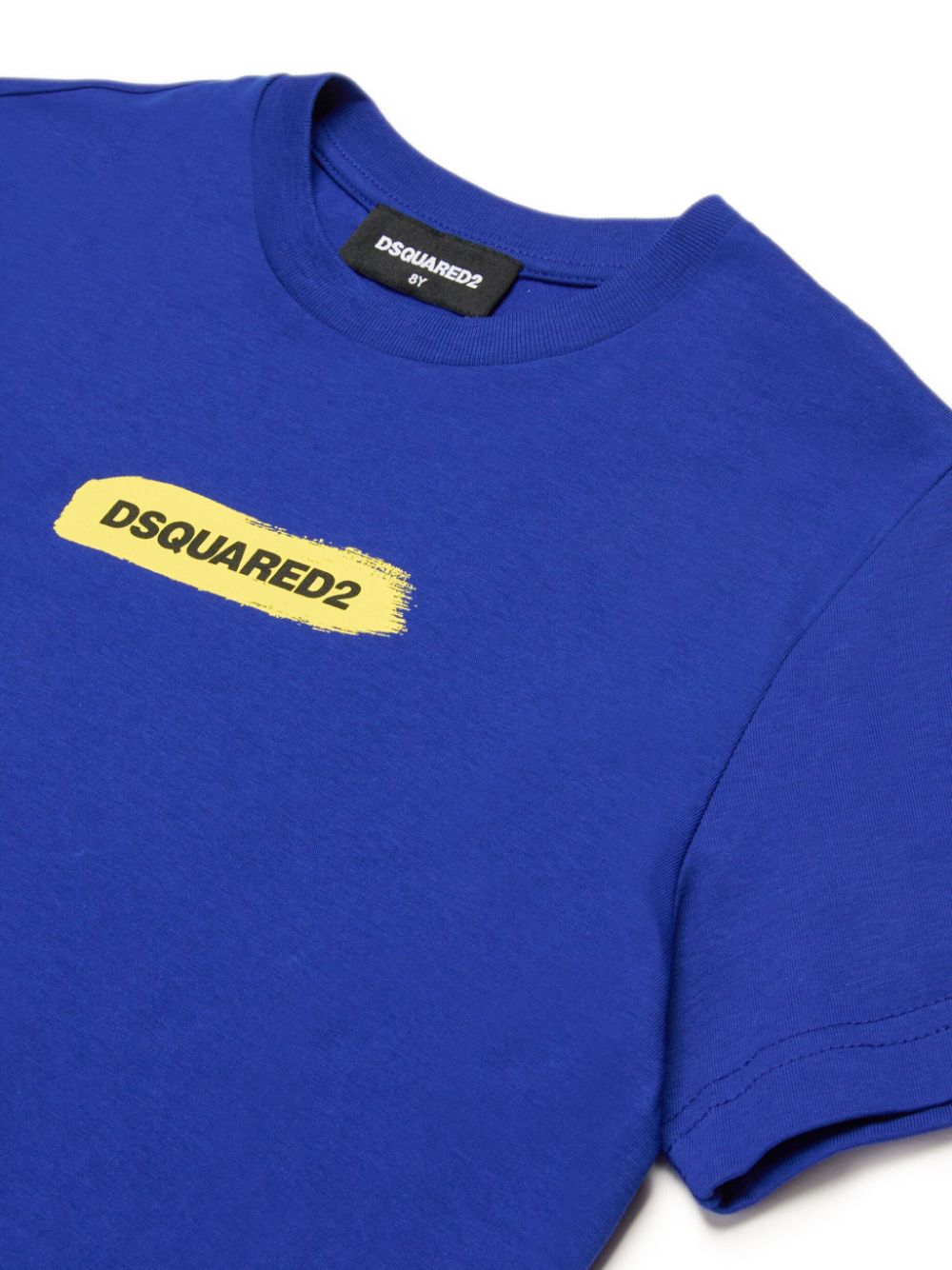 Shop Dsquared2 Logo-print Jersey T-shirt In Blue