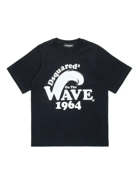 DSQUARED2 KIDS Wave 1964-print cotton T-shirt