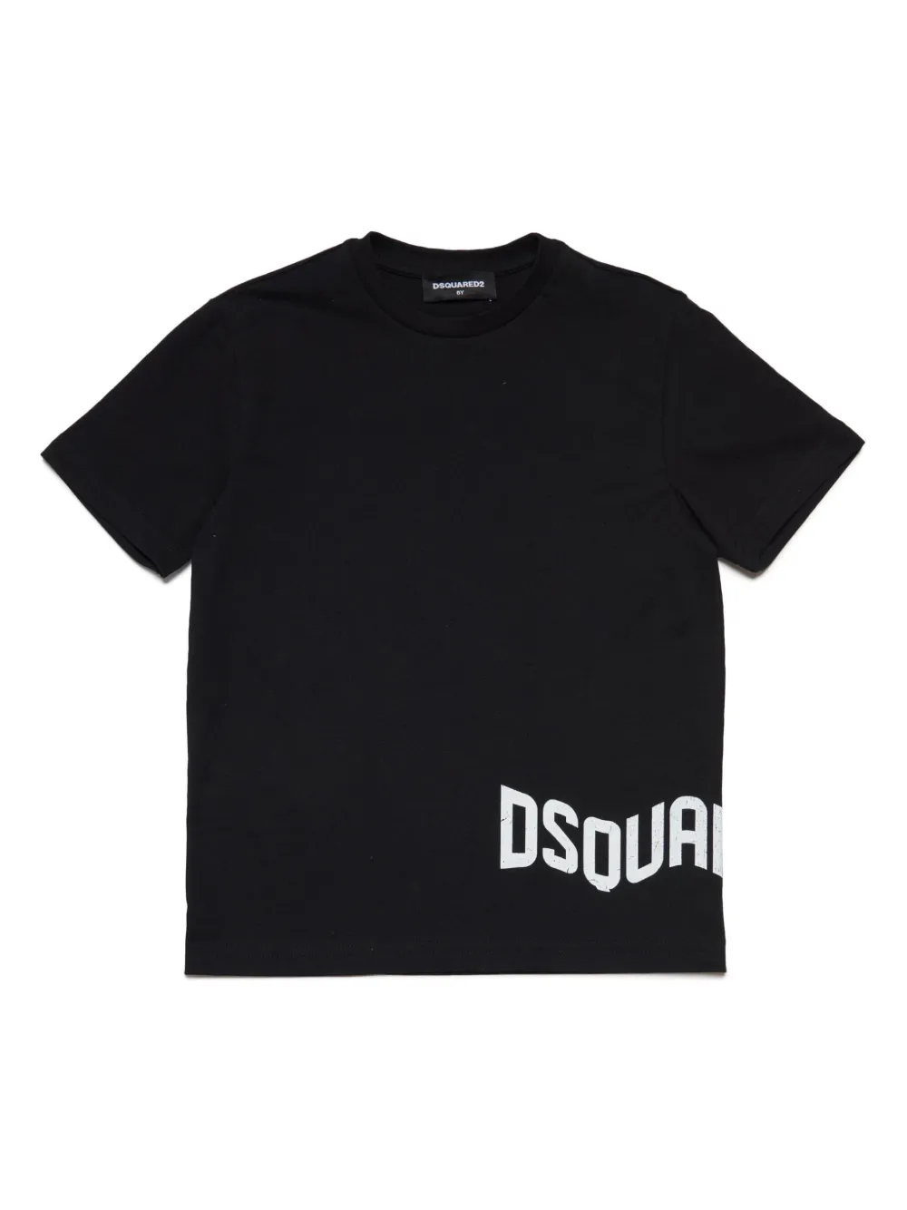 Dsquared2 Kids' Logo-print Cotton T-shirt In Black