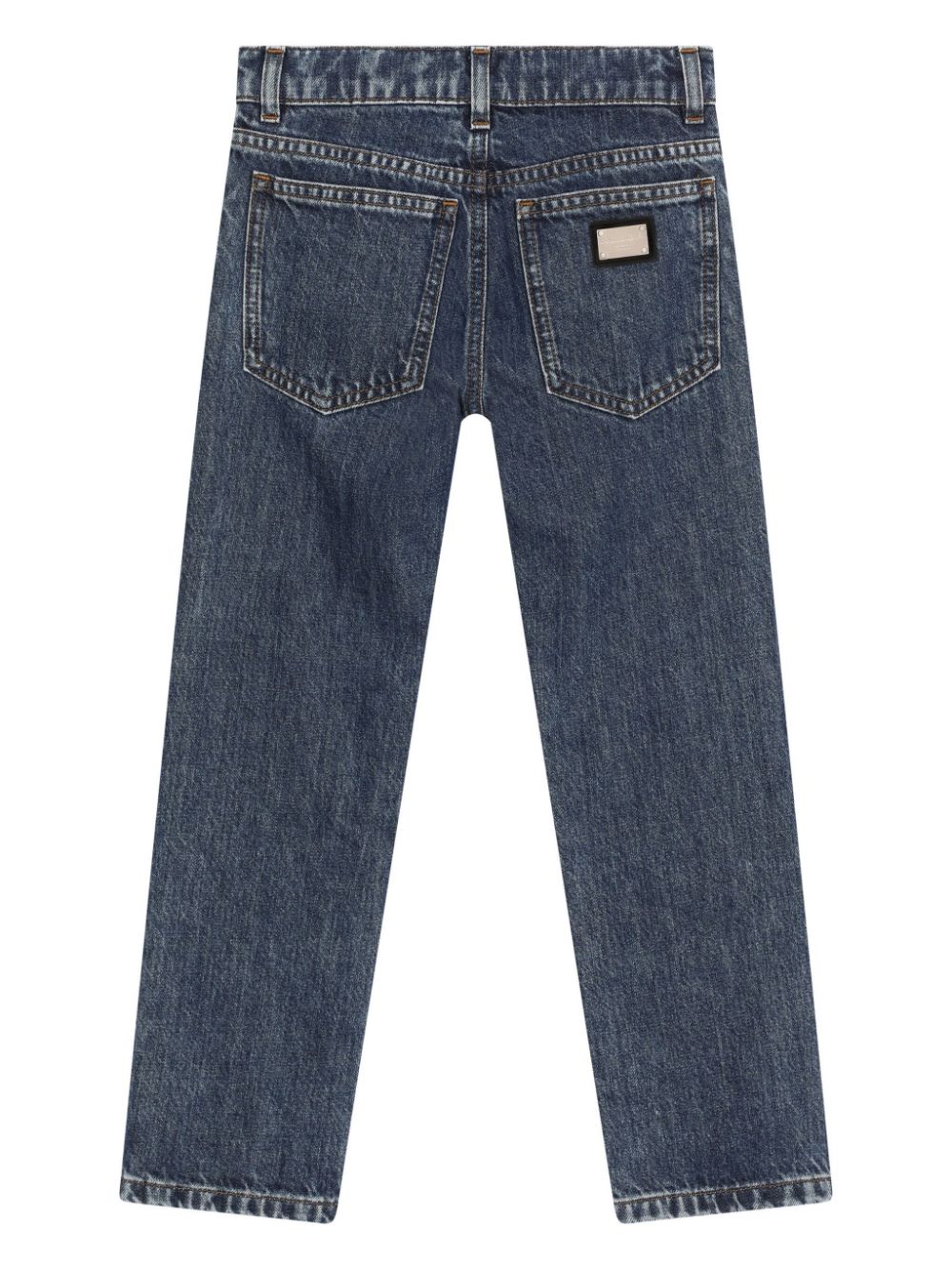 Shop Dolce & Gabbana Logo-plaque Skinny Jeans In Blue