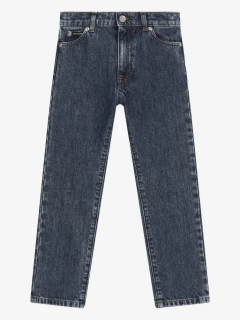 Dolce & Gabbana Kids logo-plaque skinny jeans