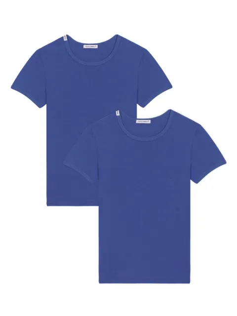 Dolce & Gabbana Kids logo-patch cotton T-shirt (set of two)