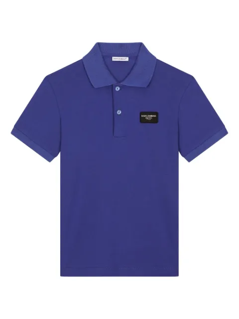 Dolce & Gabbana Kids Polo con applicazione