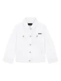 Dolce & Gabbana Kids logo-patch denim jacket - White