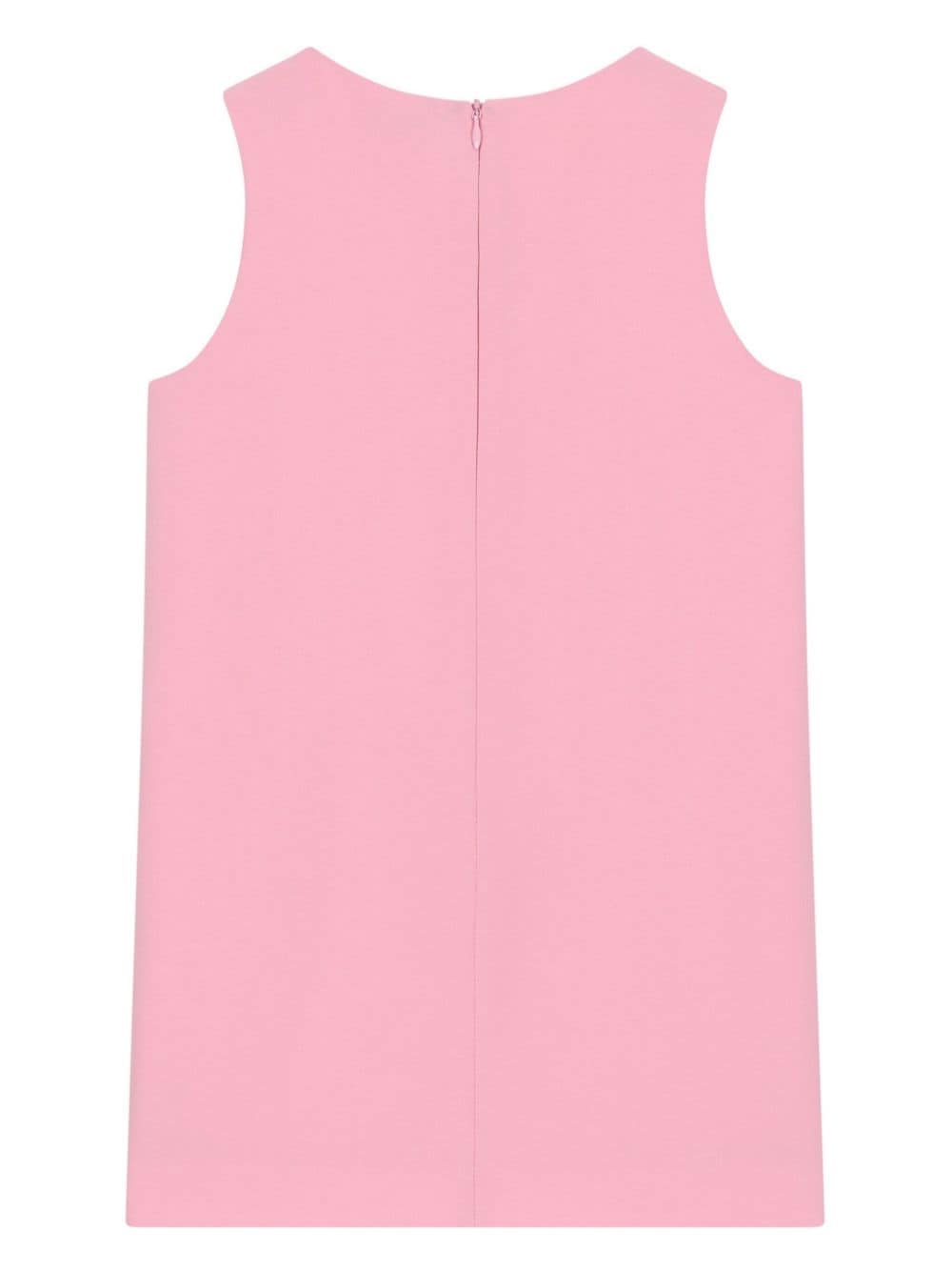 Shop Dolce & Gabbana Dg Logo-embroidered Sleeveless Dress In Pink