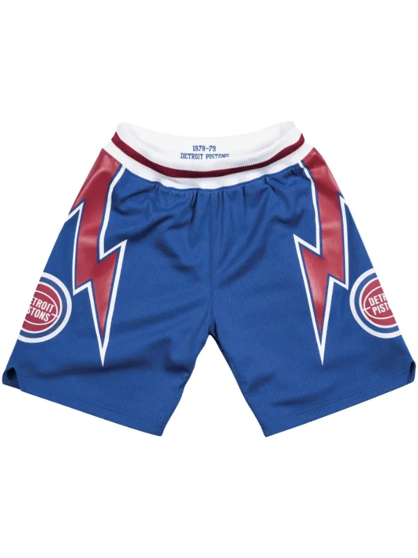 NBA ピストンズ　オーセンティックショーツ Mitchell & Ness 