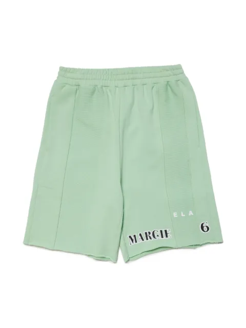 MM6 Maison Margiela Kids number-print cotton shorts