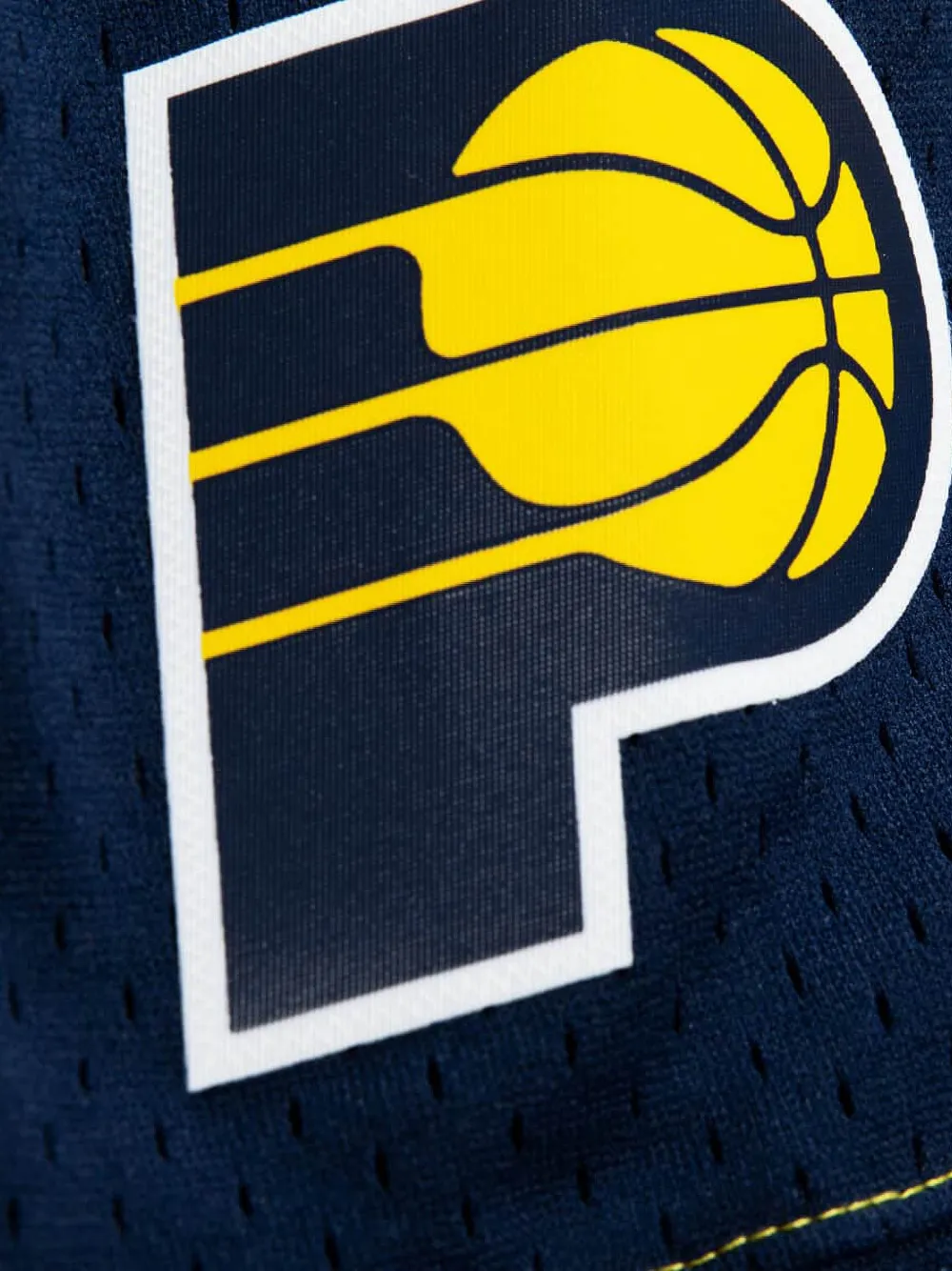 Mitchell & Ness NBA Indiana Pacers 99 gestreepte zwembroek Geel