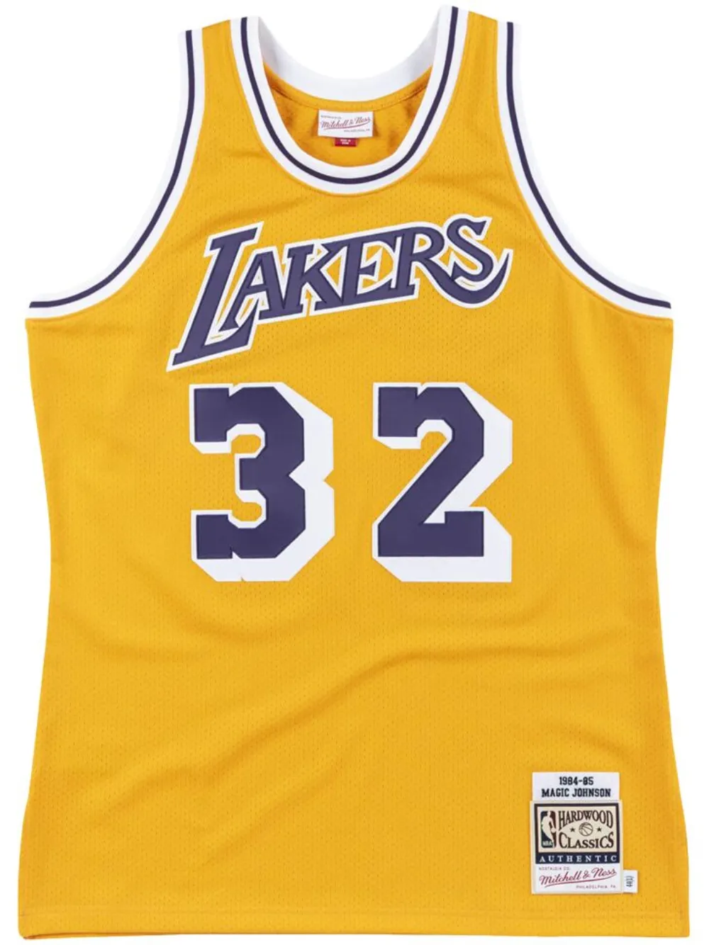 Mitchell & Ness NBA LA Lakers 84 Magic Johnson トップ - イエロー Mitchell & Ness NBA LA Lakers 84 Magic Johnson トップ - イエロー