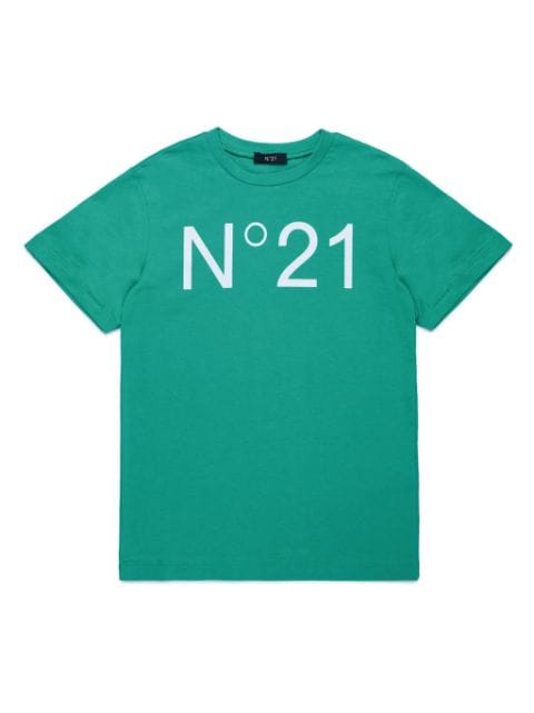 Nº21 Kids t-shirt en coton à logo imprimé